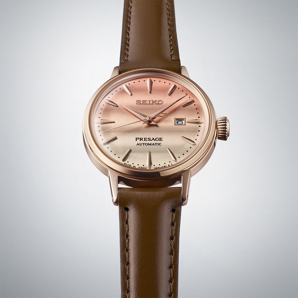 SEIKO 精工 PresageSTAR BAR 粉紅暮光聯名機械錶 SRE014J1/2R05-00B0P, , large