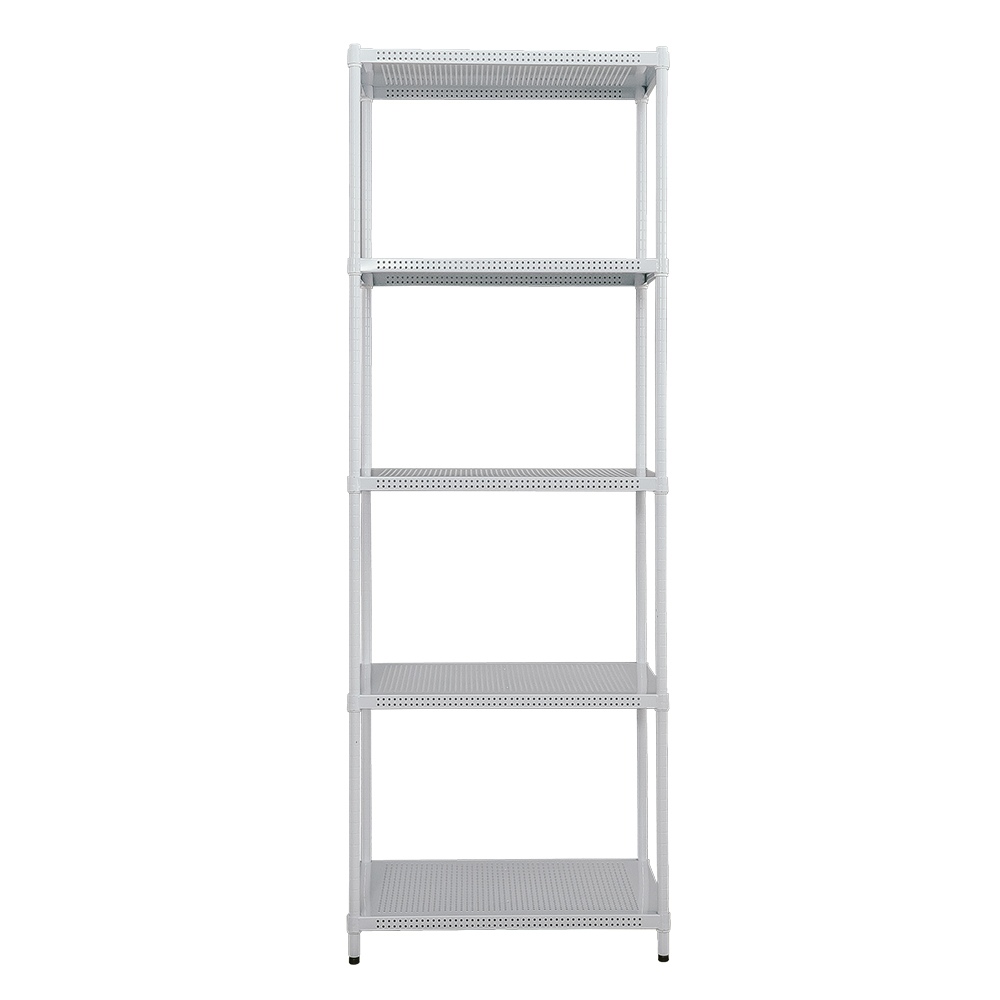 【Y HOUSE】75x45x210cm perforated plate five-layer shelf perforated plate shelf iron rack - paint white, , large