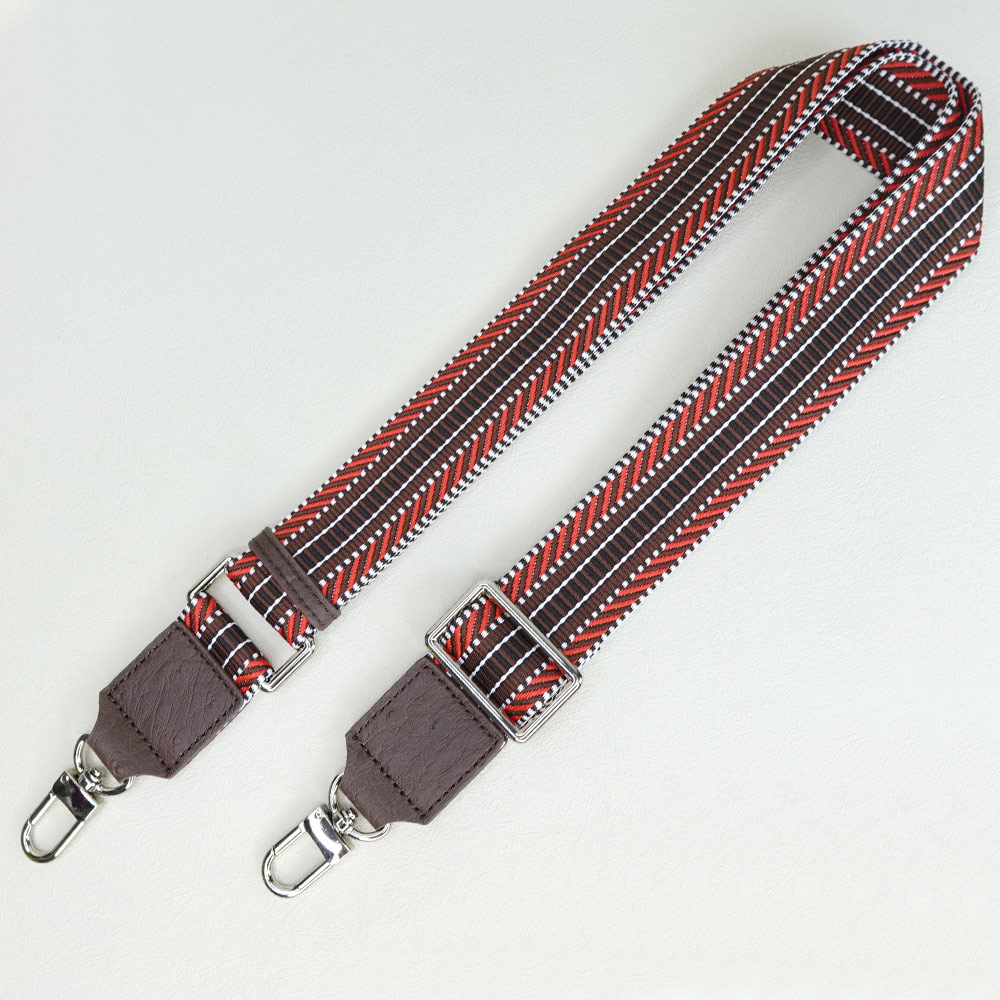 【M2nd】 Ostrich braid strap - brown(T17A)