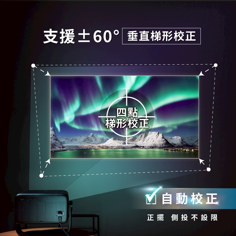 【SANSUI】山水多角度輕旅投影機 SPJ-G3 支援4K 安卓系統 內建喇叭 可攜式小型投影機 戶外電影, , large