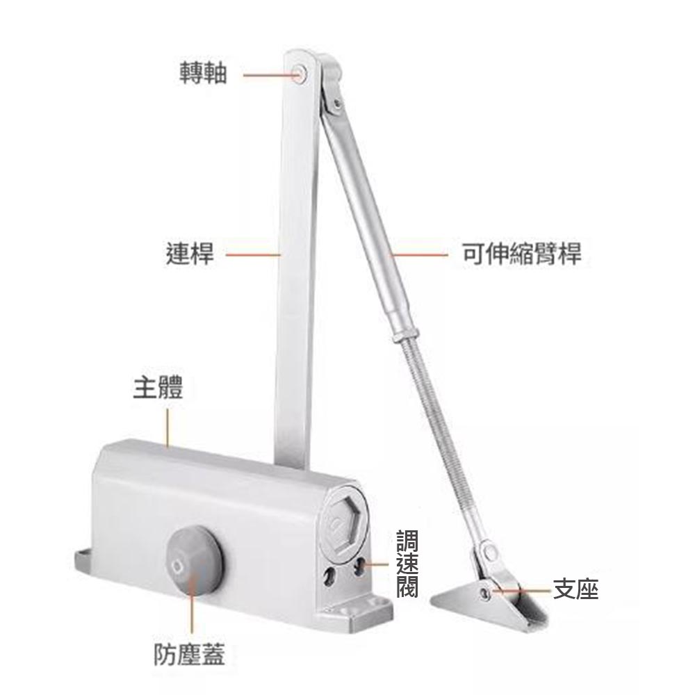 大號閉門器-90&deg;定位-超靜音緩衝, , large
