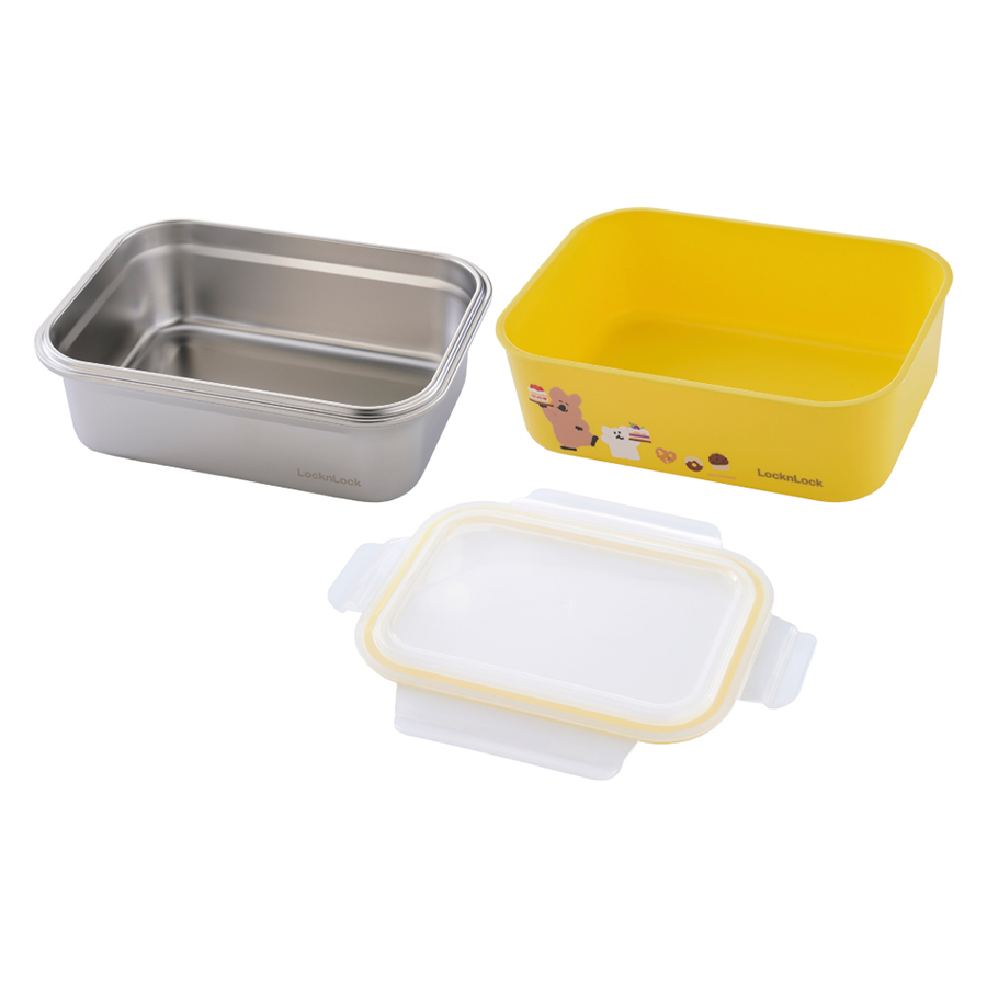 樂扣玩美不鏽鋼隔熱便當盒1200ml, , large