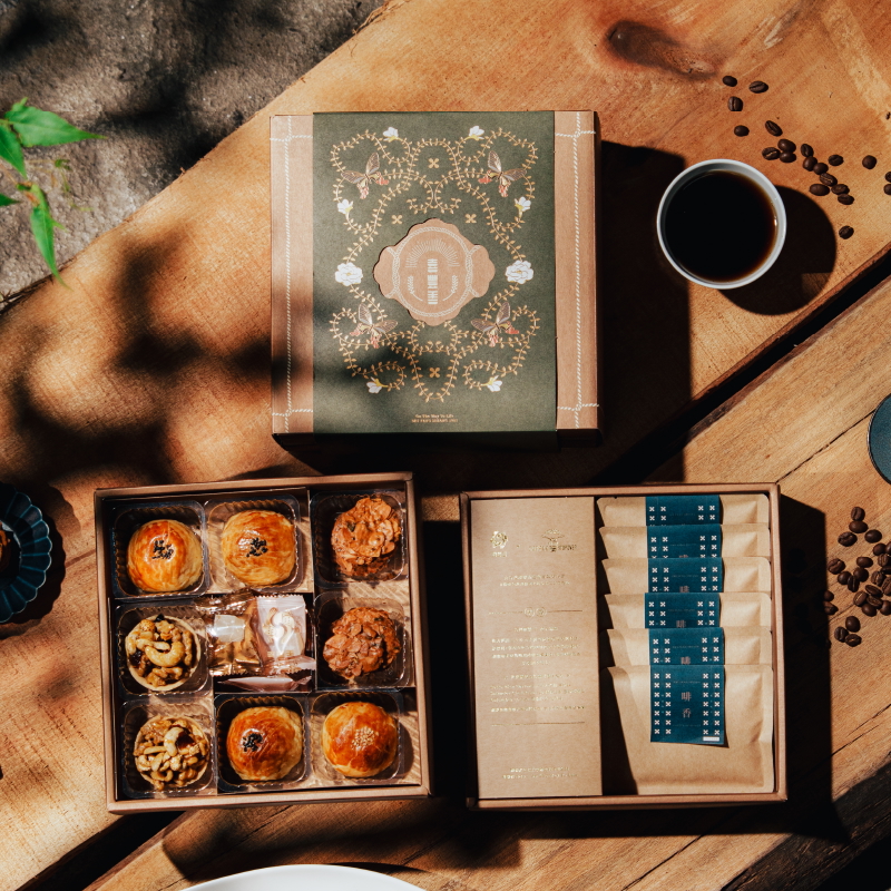 Premium Double-Layer Box (Pastries + Coffee), , large