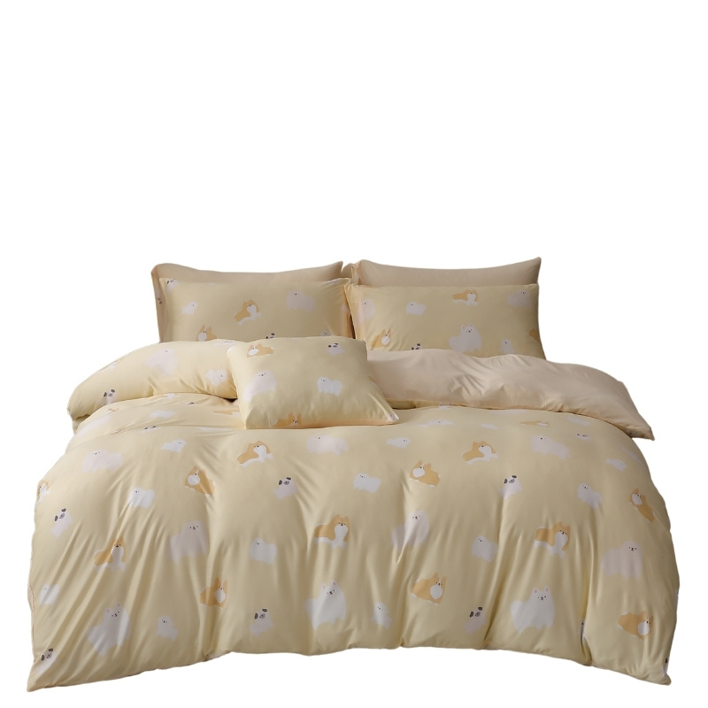 療癒系列牛奶絲雙人被套, , large