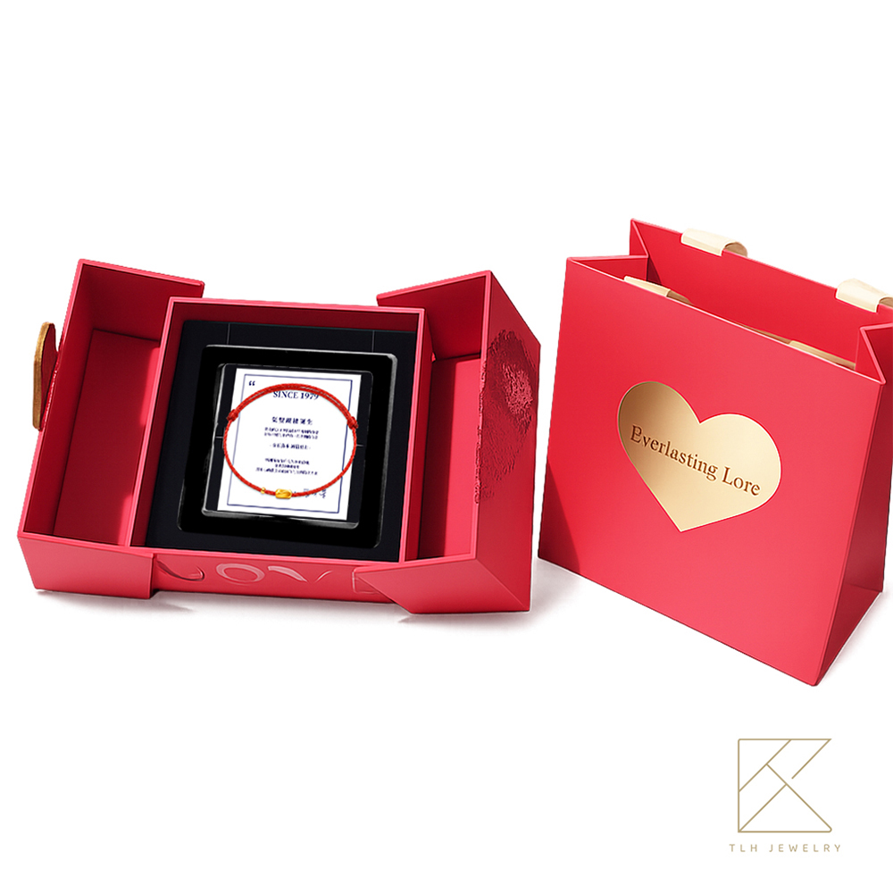 【TLH】母親節限定 黃金墜項鍊 純金999 歲月長隨 守護系列 轉運手繩 約重0.05錢&plusmn;0.01 附贈母親節專屬包裝 (生日 送禮), , large