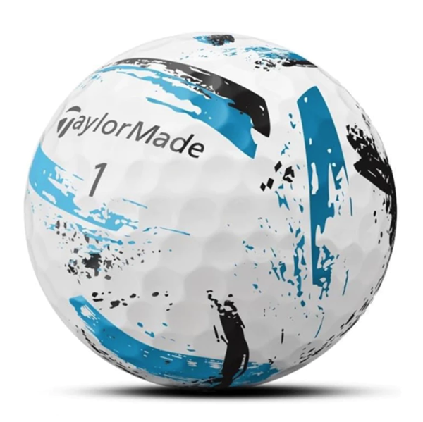 TaylorMade SpeedSoft Ink Golf Balls – 12-Pack | Blue Edition, , large