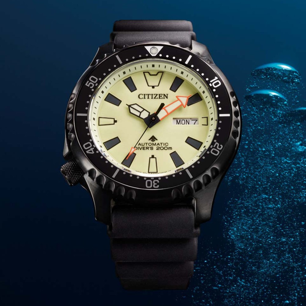 CITIZEN 星辰 PROMASTER 限量 鋼鐵河豚EX Plus 潛水機械錶 NY0138-14X, , large