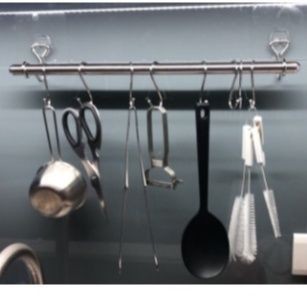 [熊好貼國際]單桿 毛巾架 50cm(SGS認證不銹鋼) 無痕掛勾  凹凸紋路牆面可貼(超黏貼)掛鉤, , large