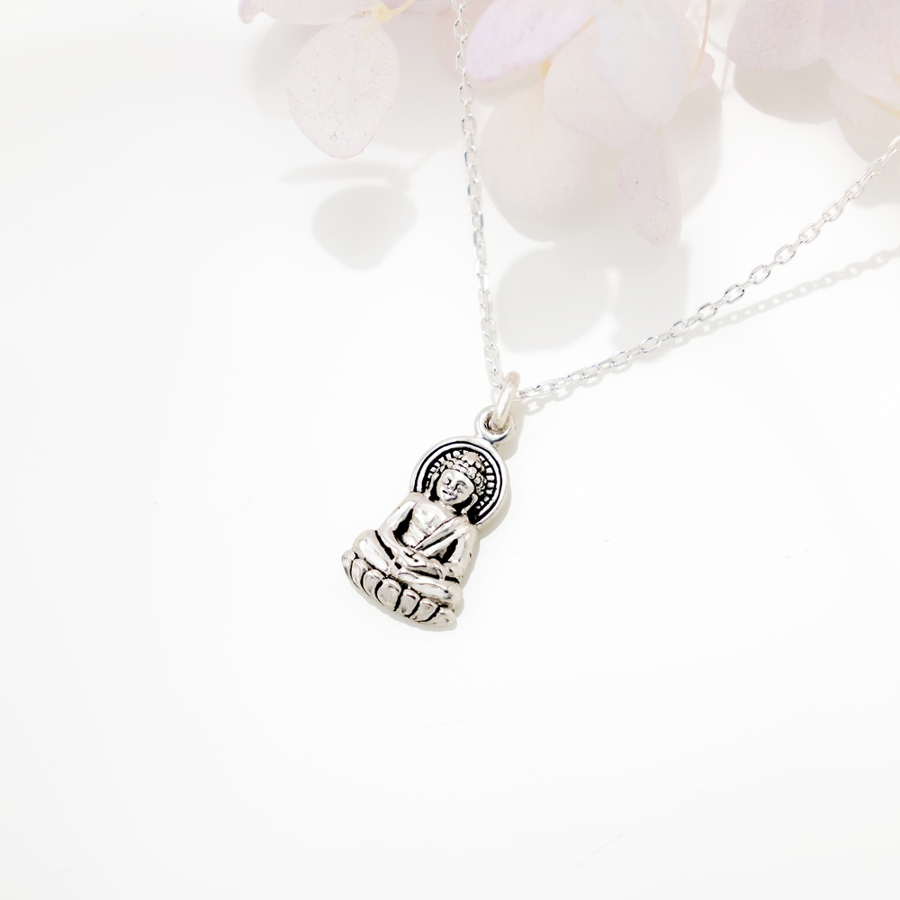 【Angel & Me】佛陀 釋迦摩尼佛 s925純銀項鍊佛像平安母親節禮物, , large