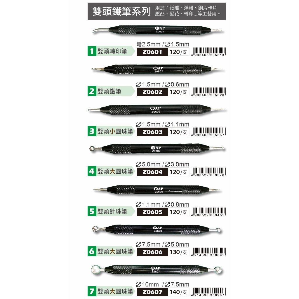 AP  轉印筆/鐵筆(多款)Z0603, , large