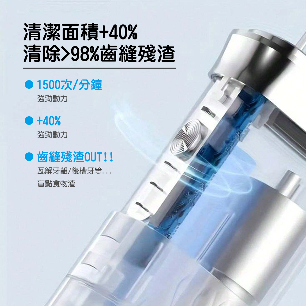 [HANLIN]-YAC1 MINI可式高效電動沖牙機 便攜式 伸縮電動 沖牙器, 漸變黑, large