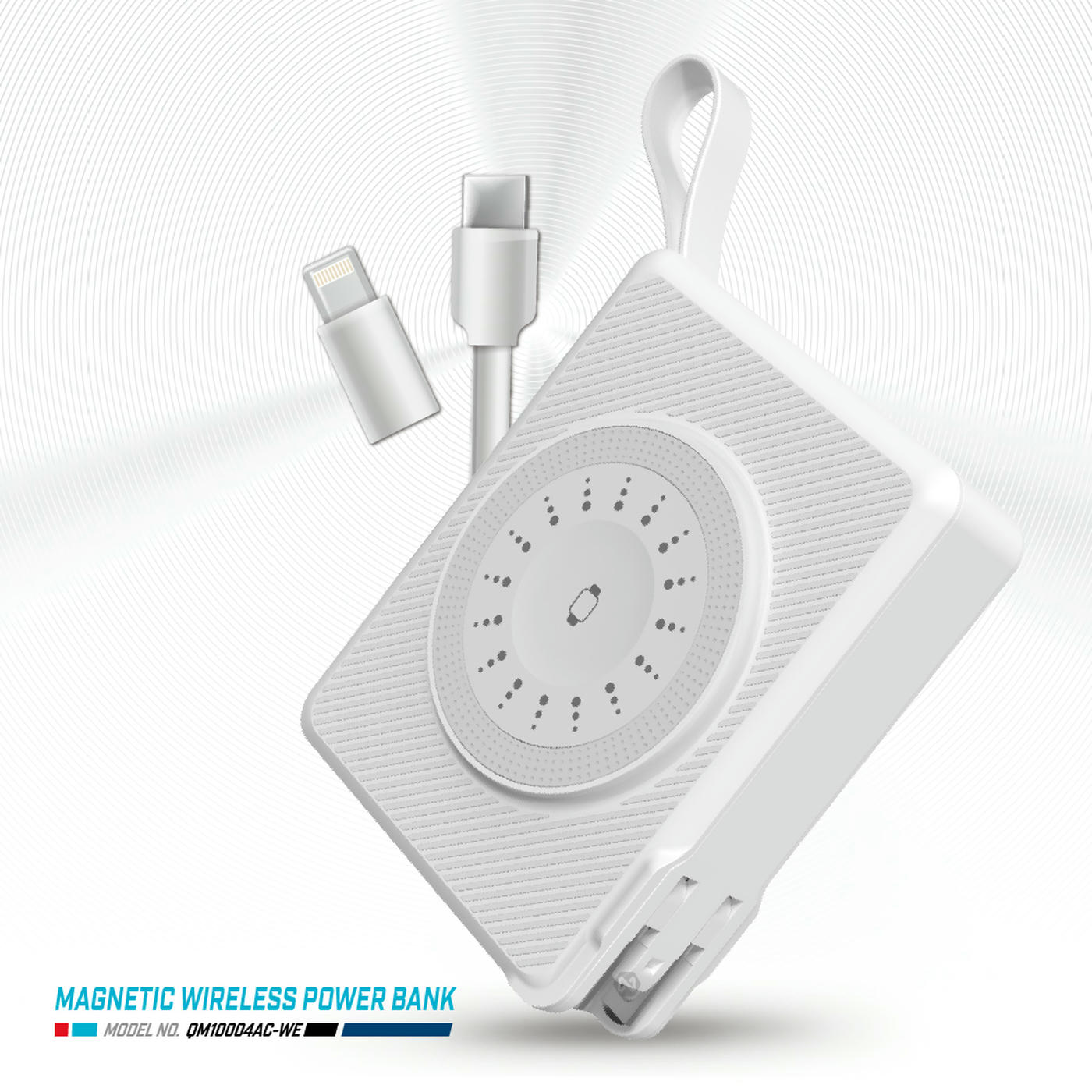 ENERGIZER 勁量 10in1 勁能充 易捷 無線行動電源 10000mAh QM10004AC 白色 總代理公司貨, , large