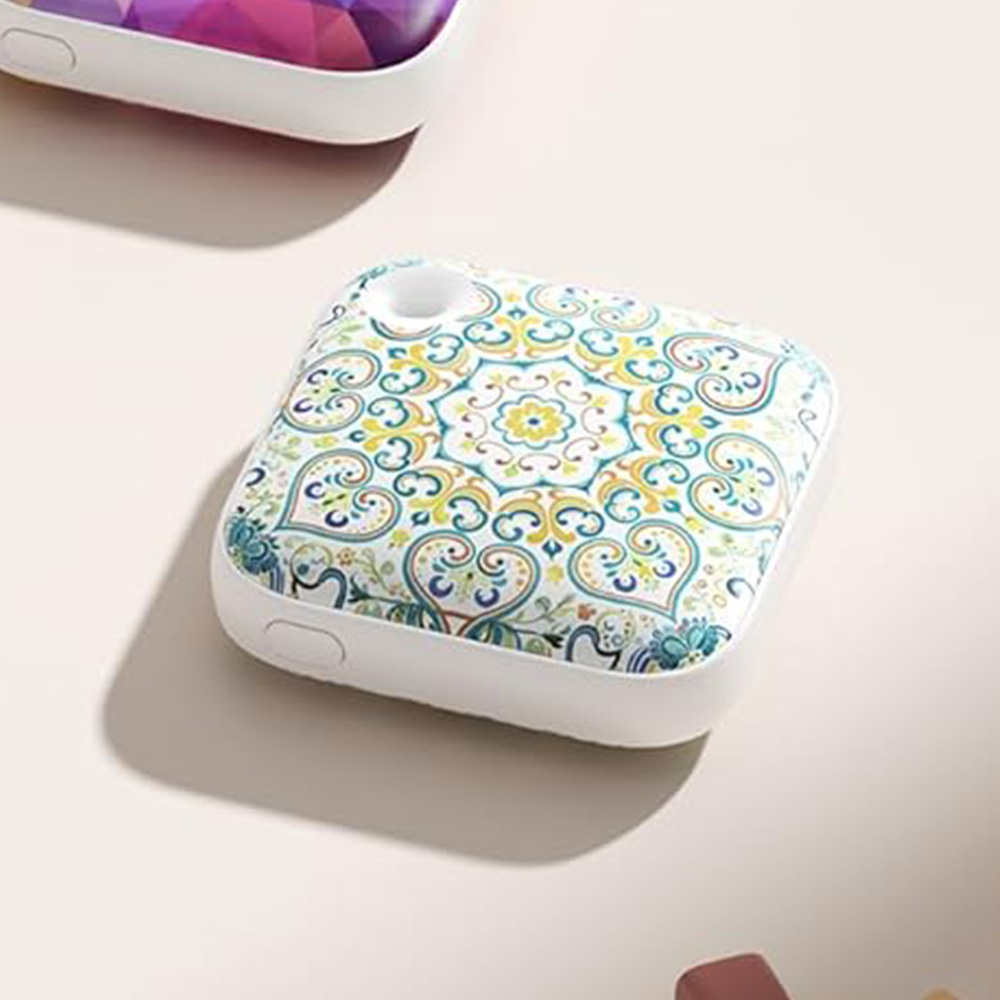 日光寶盒暖手寶【8色可選】附提繩 方塊暖手寶 暖手寶 雙面發熱 輕巧 LED燈 TYPE-C充電 小熊提繩 矽膠提繩 3秒發熱, , large