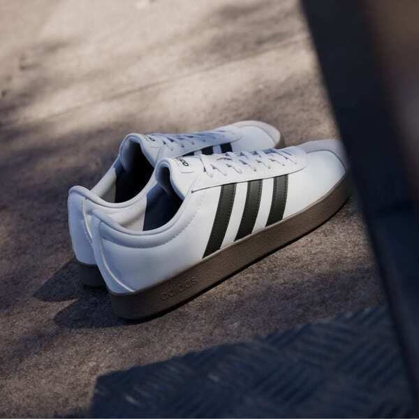 Kixpress-Adidas 愛迪達 VL Court Base 女 運動休閒鞋 舒適 白 黑 [ID3714], , large