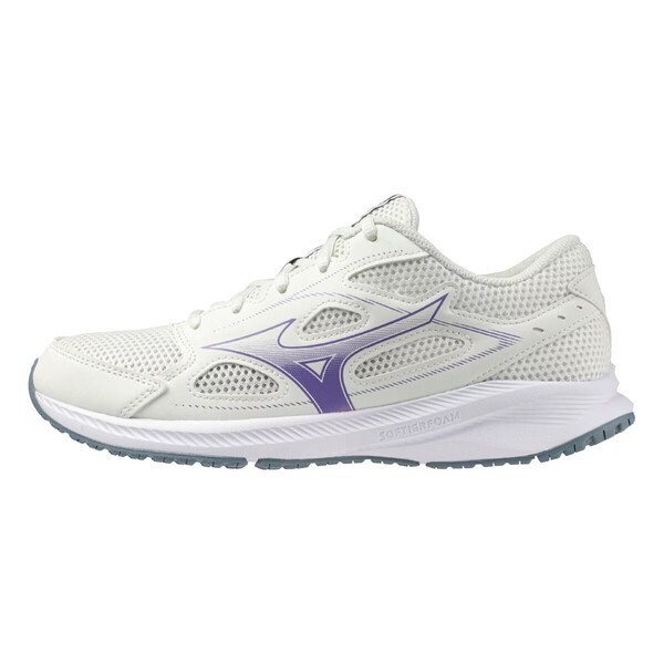 Mizuno Spark 9 女 慢跑鞋 彈力 支撐 緩震 美津濃 白 紫 [K1GA240425], , large