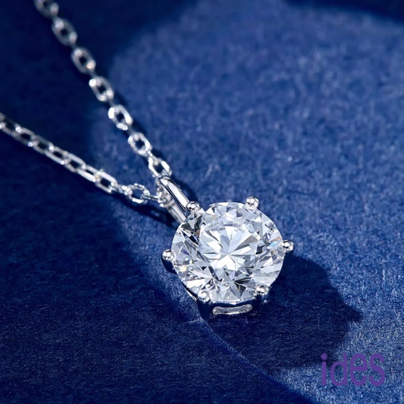 [ides愛蒂思]  買一送一  精選天然鑽石1克拉D/VS1頂級3EX車工鑽石項鍊鎖骨鍊/知性六爪, , large