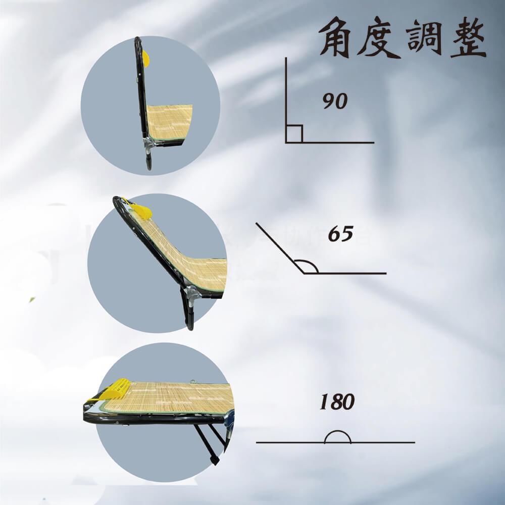 GS MALL 台灣製造 躺椅萬年床 躺椅床 涼椅床 折疊床 簡易床 透氣床 藤椅 藤椅床 透氣椅 萬年床 躺床, , large