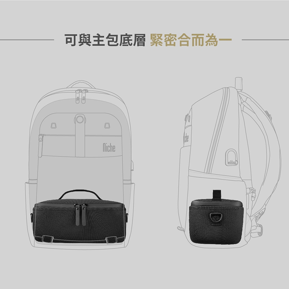 【Niche 樂奇】EVA防撞盒 3C配件收納包 硬殼小包 包中包 N-19813, , large