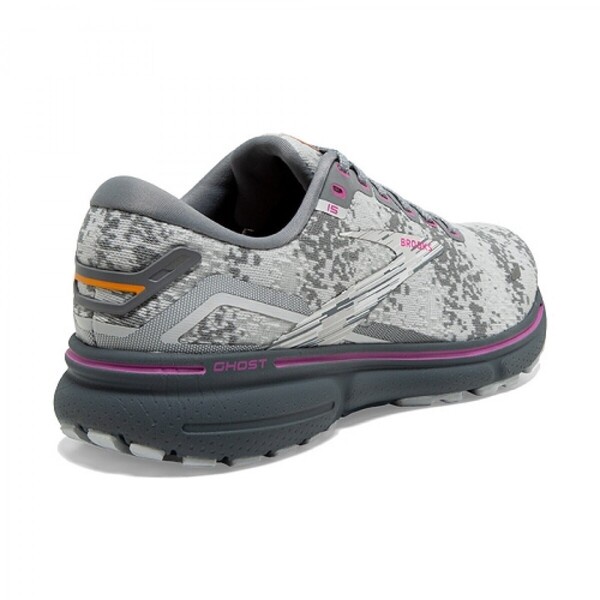 Brooks Ghost 15 男 慢跑鞋 運動 路跑 避震緩衝象限 數位迷彩限定款 灰 紫 [1103931D147], , large