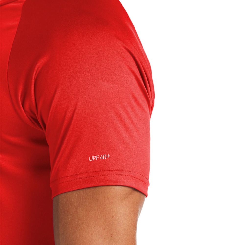 NIKE ESSENTIAL 成人男性短袖防曬衣 健身 訓練 跑步 戶外 運動 吸汗 乾爽 透氣 彈性 黑 灰 白 紅, , large