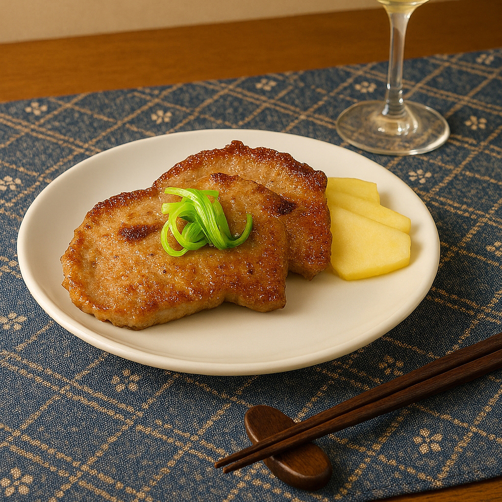 sliced pork loin (ginger juice), , large