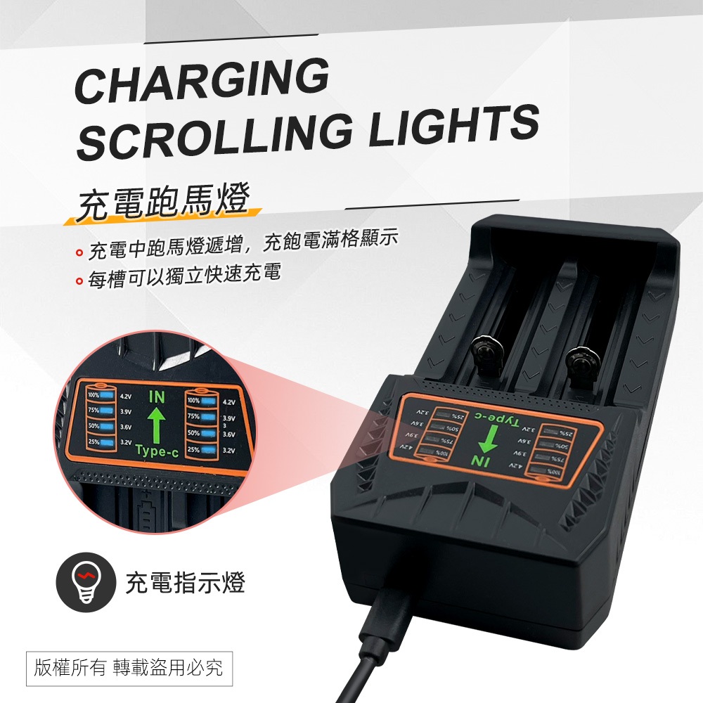 PRACTICAL PCA-007 marquee dual slot lithium battery charger Overcharge/overheat/short circuit protection Suitable for a variety of lithium batteries, , large