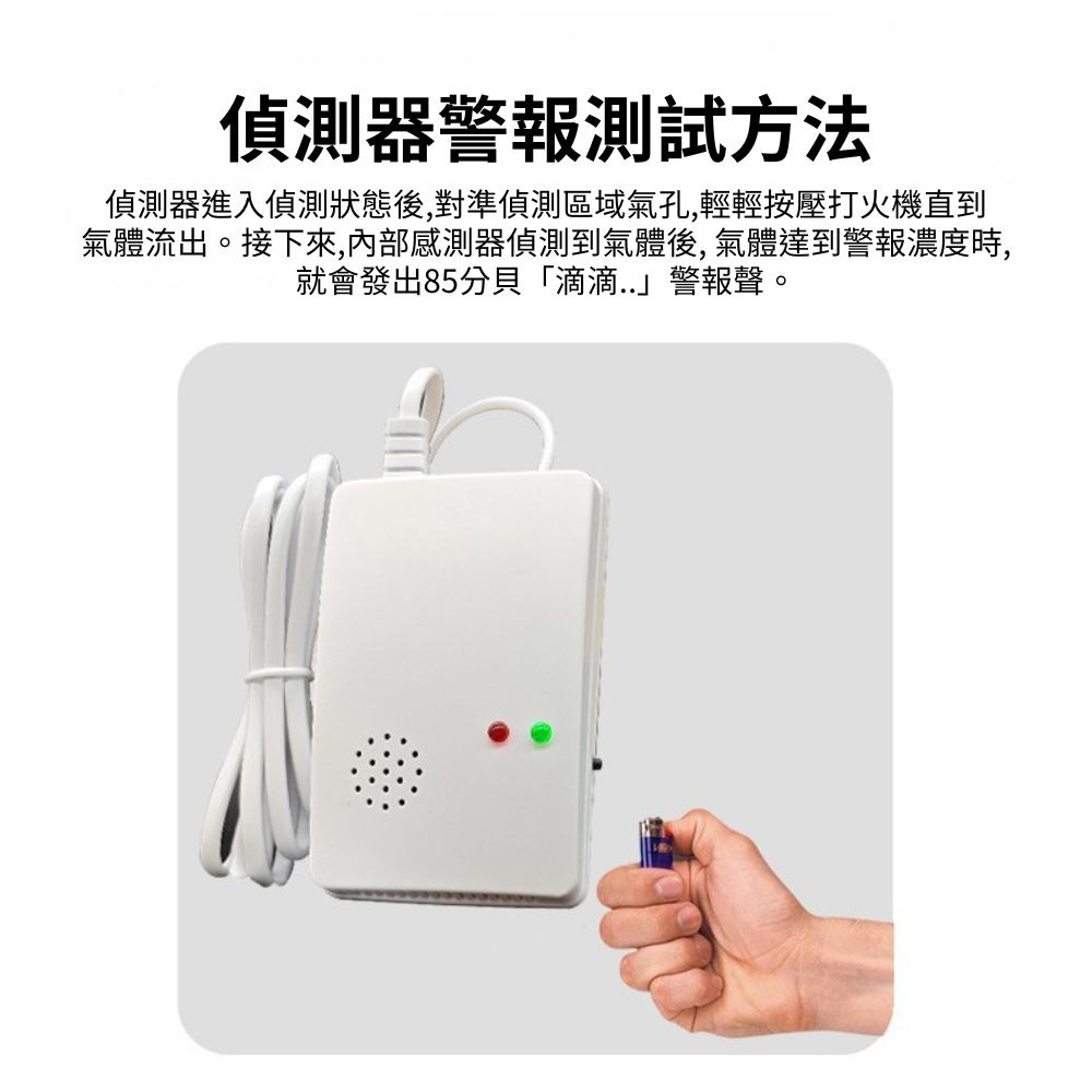 110V gas alarm 85 dB (Type A), , large