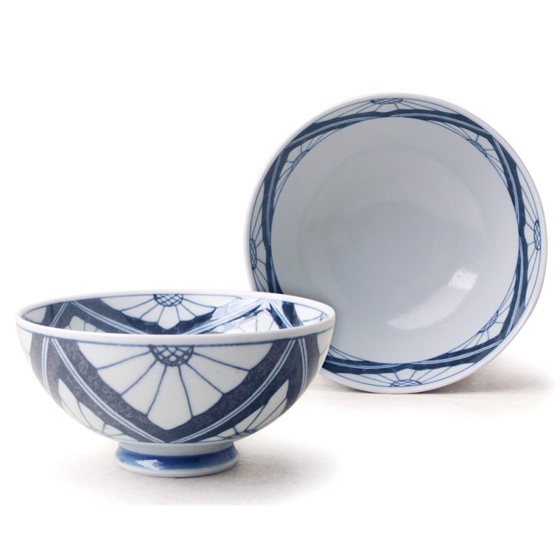 [豐名日本餐具] 4.0"飯碗 菊紋 有田燒 / C04RB0-380-2, , large