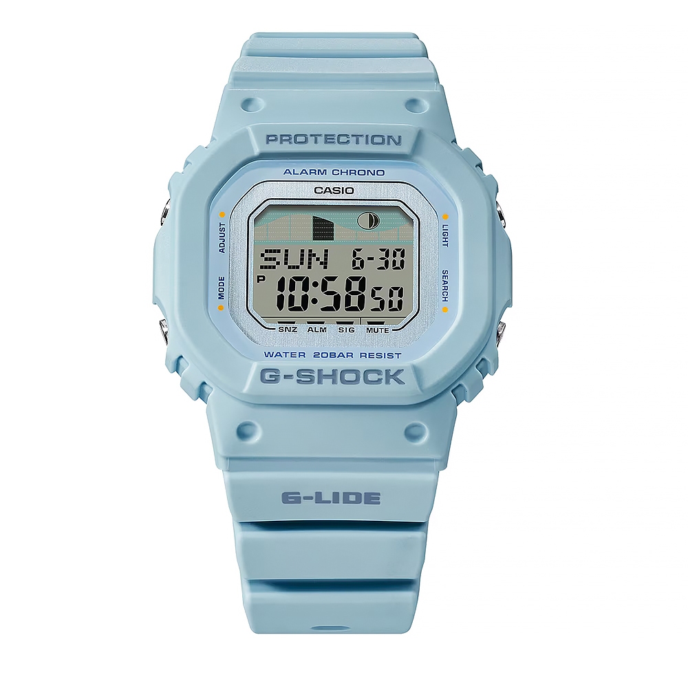 CASIO 卡西歐 G-SHOCK 衝浪運動方形女錶 GLX-S5600-2, , large