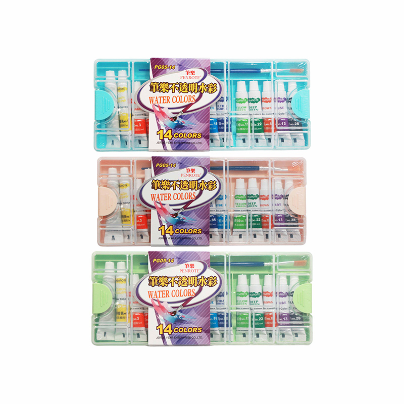 【PENROTE 筆樂】14色不透明水彩 3款