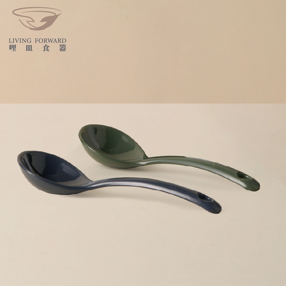 【哩皿食器】台灣製  CPET   潔晶拉麵湯匙｜恬靜白, , large