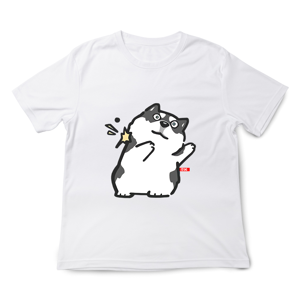 JZ TEE Husky & Cat - Boba Attack Graphic Tee, , large
