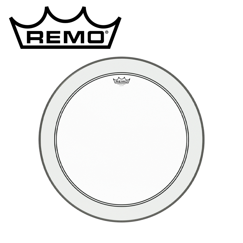 REMO Powerstroke P3 Clear BASS 大鼓單層透明鼓皮 24"【敦煌樂器】, , large