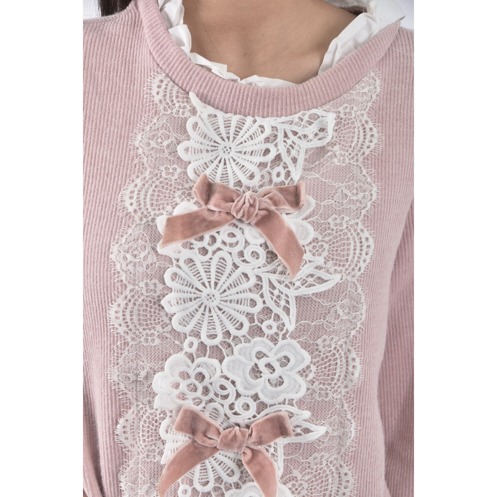 (L) moolbyoungzari韓牌少女粉色長袖上衣二手衣, , large