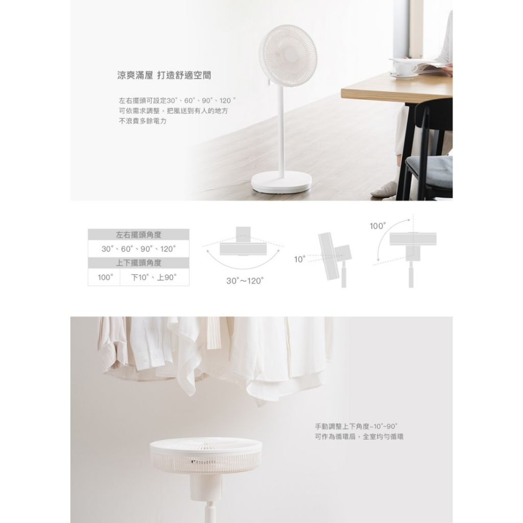 正負零 ±0 XQS-J640 12吋 DC自然風扇 DC扇 循環扇 風扇 立扇, , large