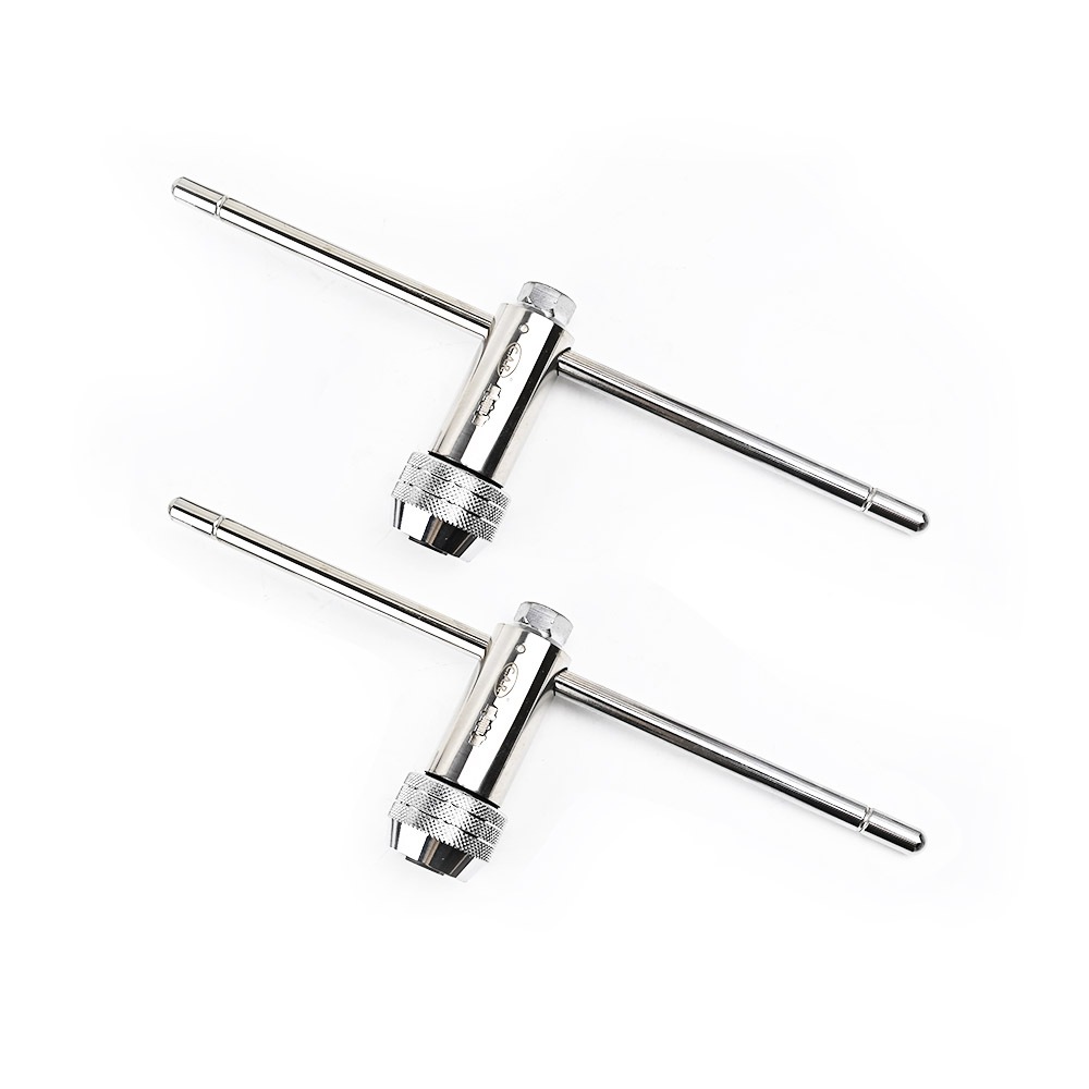 台灣現貨！6分大尺寸T型棘輪絲攻板手 螺紋攻牙器 攻牙組 螺絲攻牙器 攻牙板手 絞牙器 絲錐 棘輪攻牙器 攻牙刀, , large