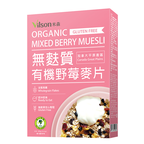 米森-有機無麩質野莓麥片, , large