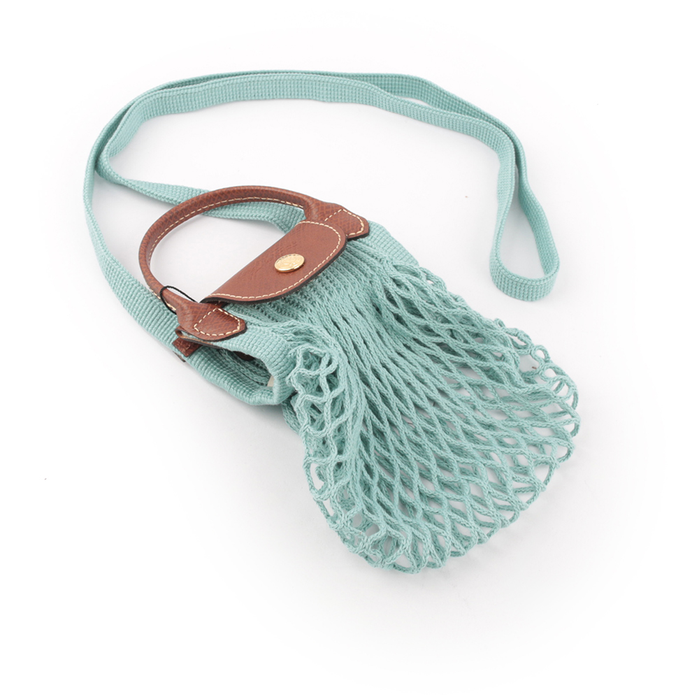 LONGCHAMP XS號 LE PLIAGE FILET 二用漁網包/潟湖藍, , large