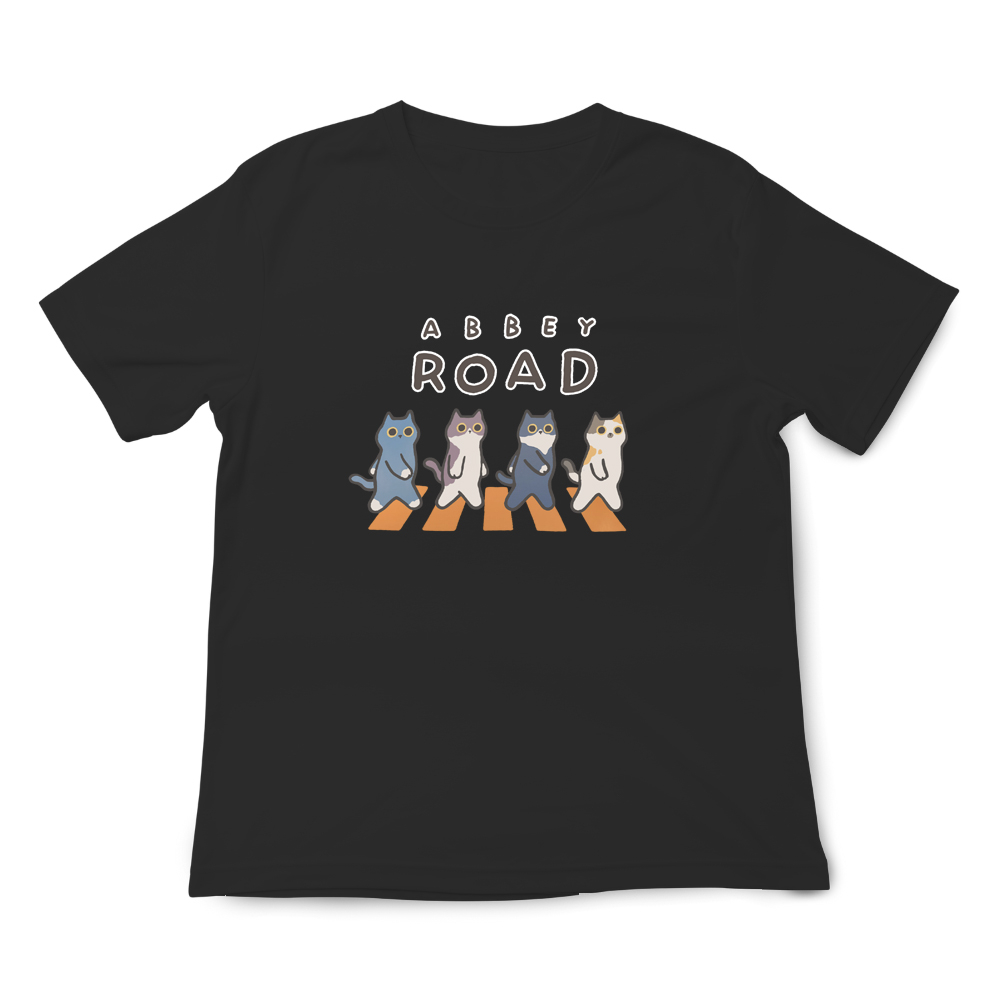 JZ TEE Cat-ABBEY ROAD Graphic Tee, , large