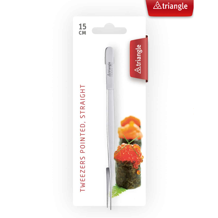 蓋瑞廚物【德製Triangle 擺盤夾 直夾15cm 20cm】料理擺盤夾子 三角牌鑷子 西餐, , large