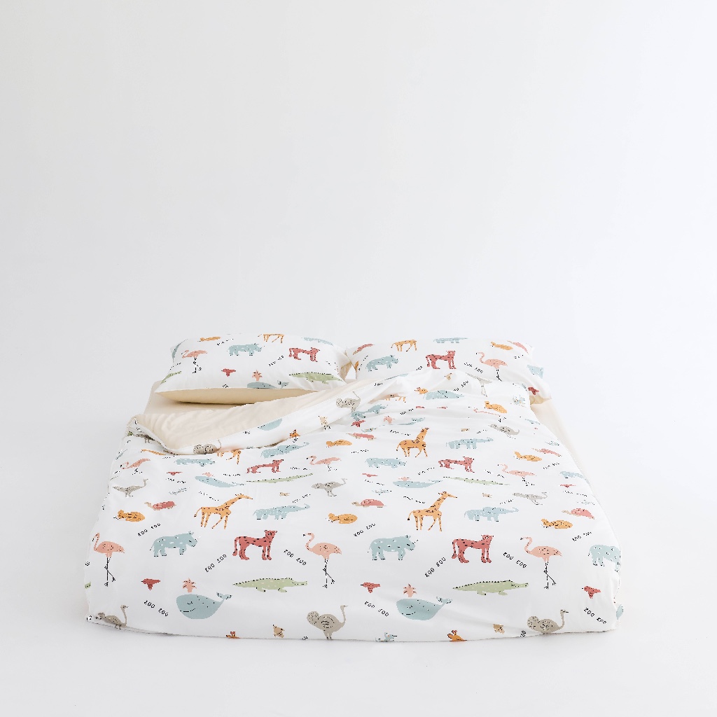 DOTDOT Lite - 『The Zoo』 床包枕套組/被套/涼被/寢具組, , large