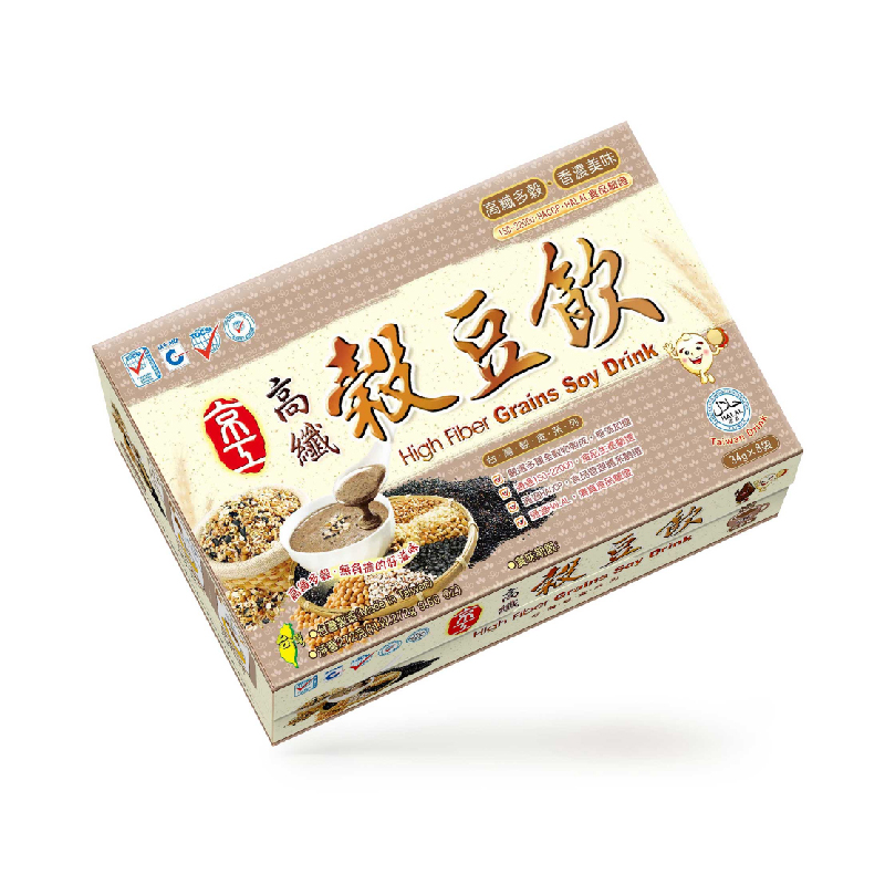 【京工】 高纖榖豆飲 34 g*8包/盒 即沖即飲 常温 奶素食