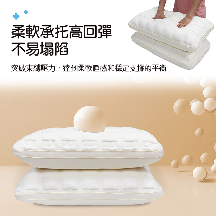 【多利寶寢具】INDIAN 雲眠波蘿面包針織澎澎枕(1顆), , large