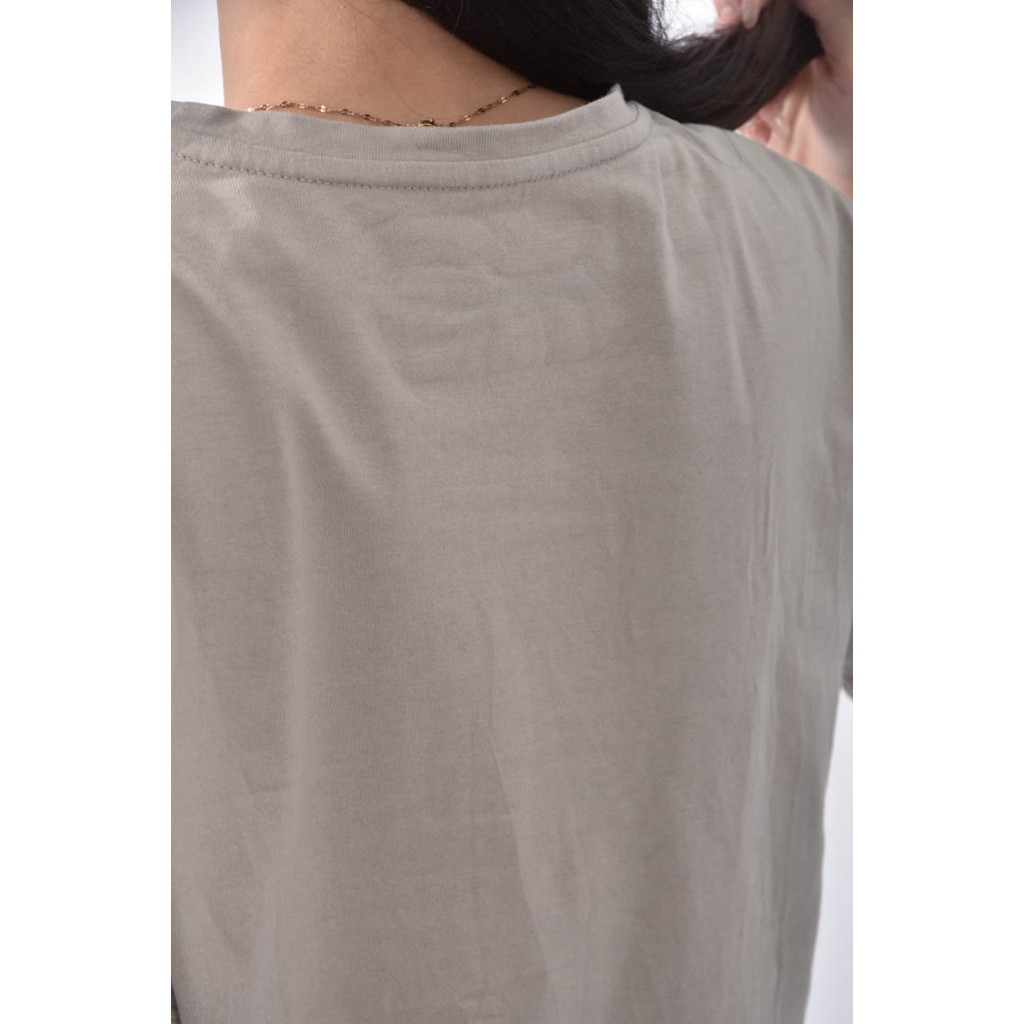 (M) michel klein文字淺棕色短袖上衣二手衣, , large