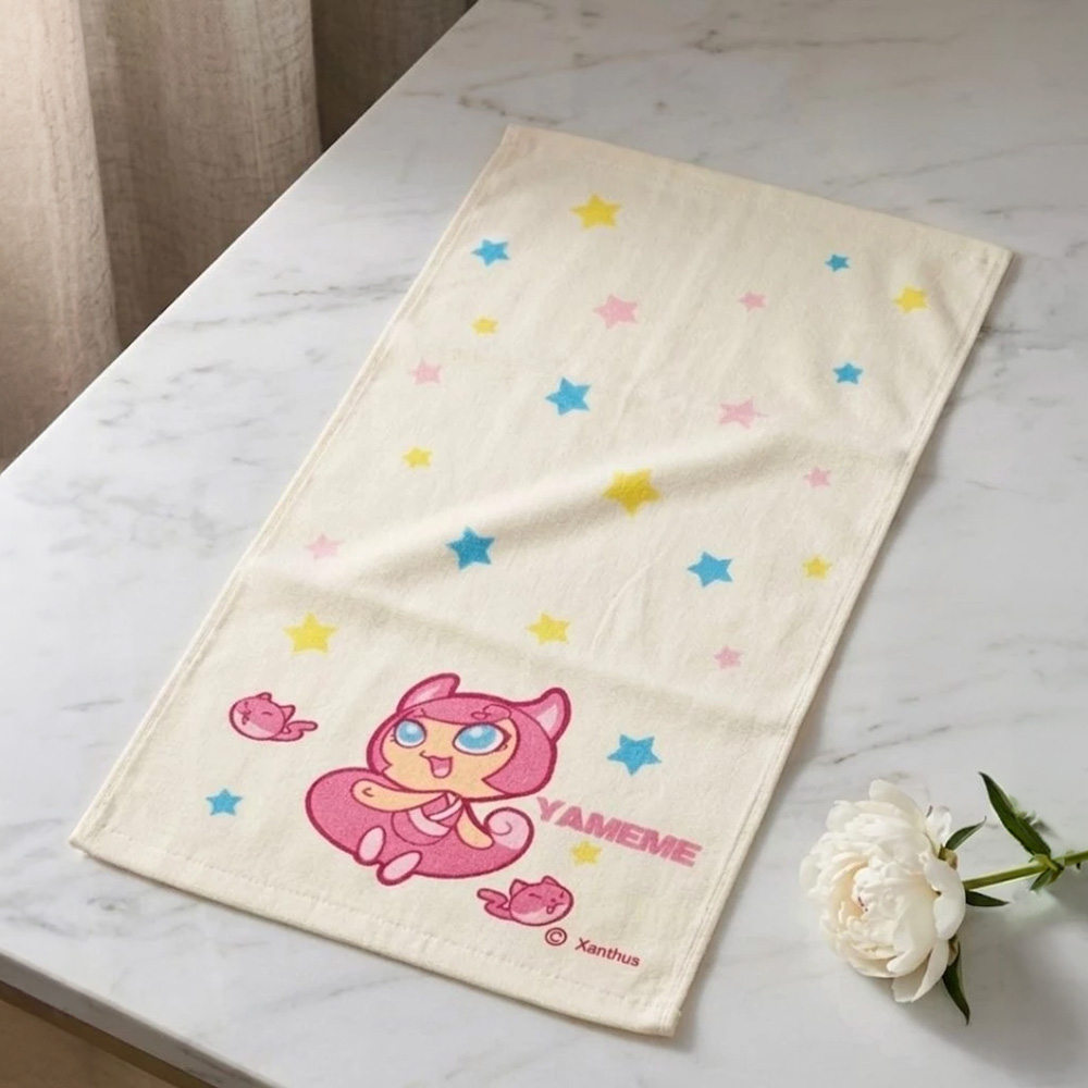 Kaimei Cotton | MIT Cute Dual-Texture (Half-Gauze, Half-Cotton) Yameme Children&rsquo;s Towel, , large