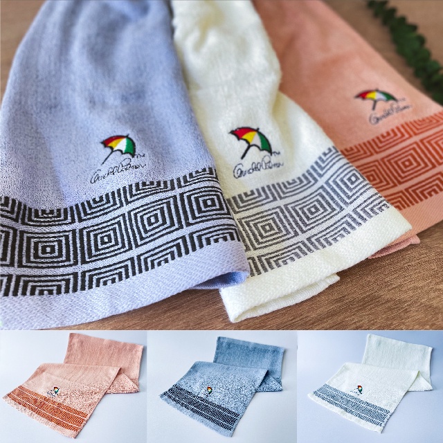 [Kaimei Cotton Industry] 4 in the group, random and excellent, MIT made in Taiwan, umbrella brand, 32 taels of thick pure cotton absorbent towel, embroidered lace (3 colors), , large