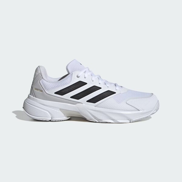 Adidas Courtjam Control 3 M 男 網球鞋 運動 訓練 緩震 抗扭 穩定 白黑 [IF7888], , large