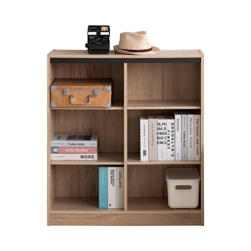 Japanese 2.0 six-compartment bookcase, , large