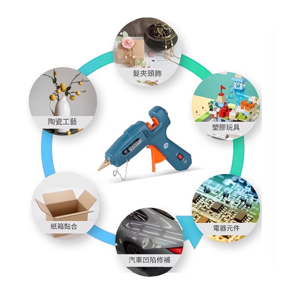 雙溫60/100W熱熔膠槍110V(台規), , large