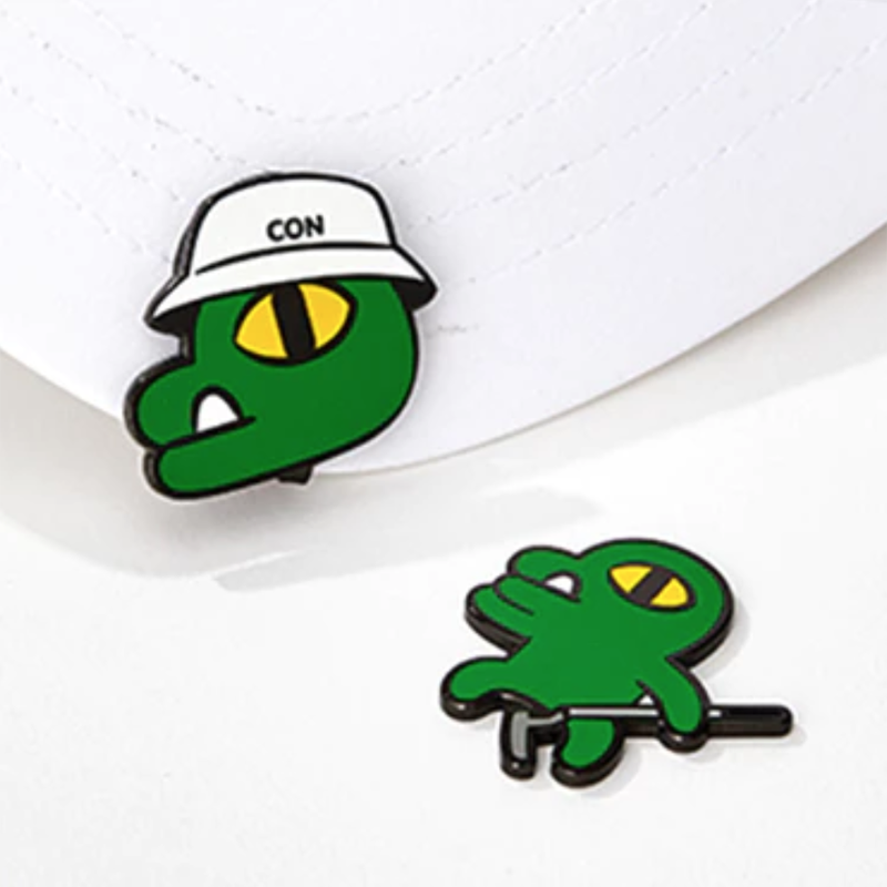 KAKAO FRIENDS 高爾夫球標 鱷魚Con 帽夾球標 高爾夫禮物, , large